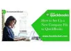 How to set up a company file in QuickBooks?