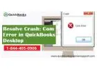 How to rectify Crash Com Error in QuickBooks Desktop