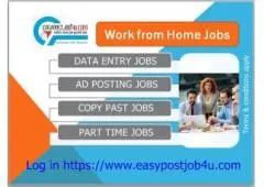 Earn from your home by doing data entry Job.  