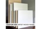 CanvasLot Custom Wood Panel for Painting - Buy 1 Get 1 Free
