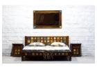Bedroom Wooden King Size Maharaja Furniture Sets Designs
