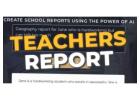 School Report Writer - Teachers Report