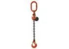 The heavy-duty lifting chain slings Melbourne are tested and approved by LEEA