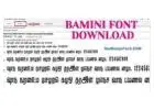 Bamini tamil font